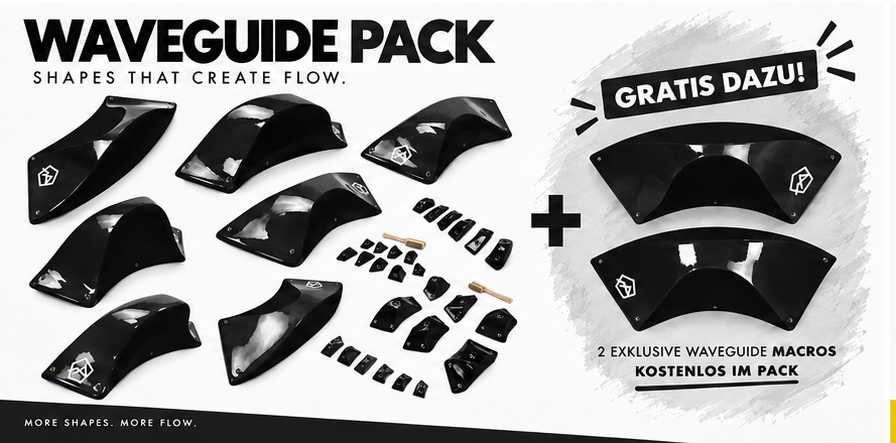 WAVEGUIDE PACK BOULDER + 2 MACROS -schwarz-